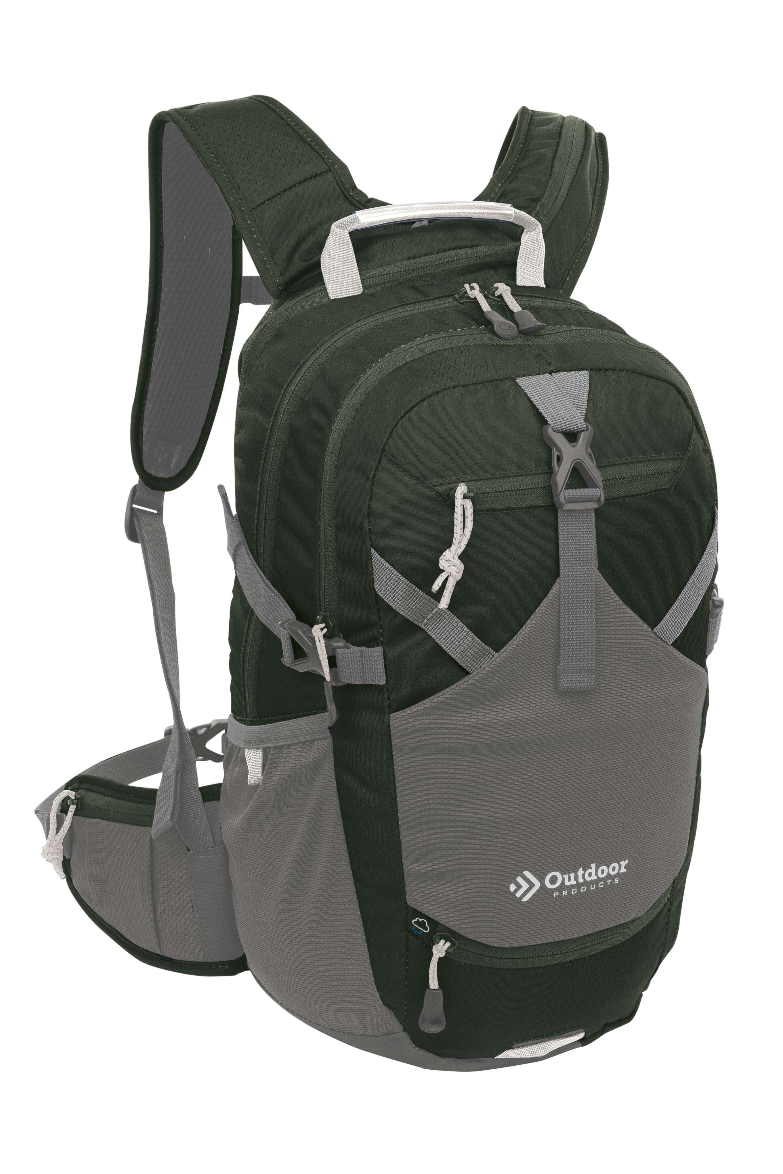 18L Green Hydration Backpack with 3L Reservoir - Unisex Hiking Gear