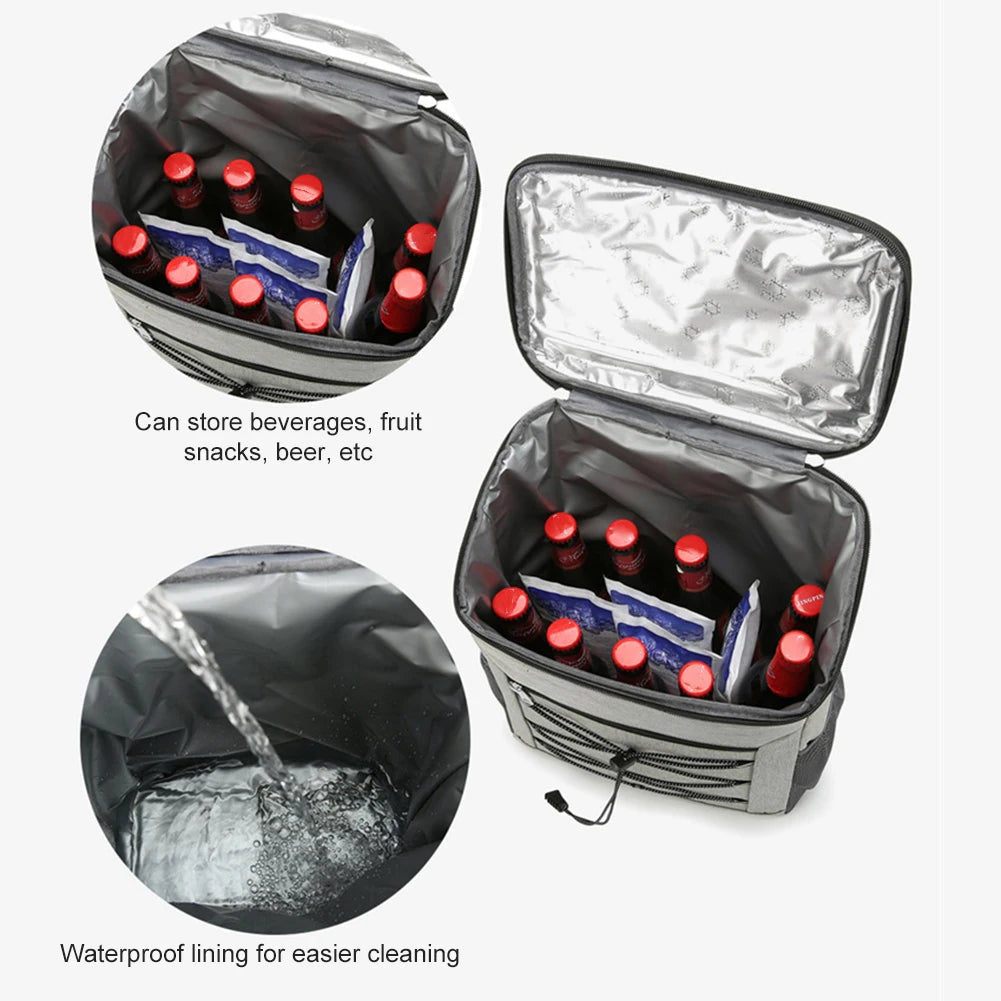 20L Insulated Thermal Backpack with Adjustable Straps for Food and Beverage Storage