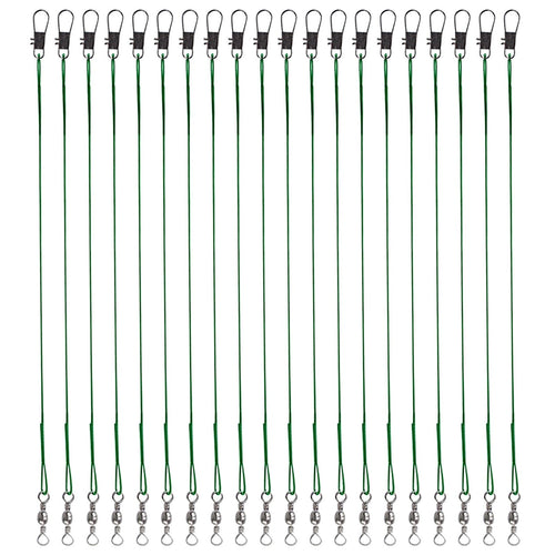 100-Piece Stainless Steel Fishing Leaders Kit — Wire Leaders, Swivels & Snap Connectors for Saltwater & Freshwater