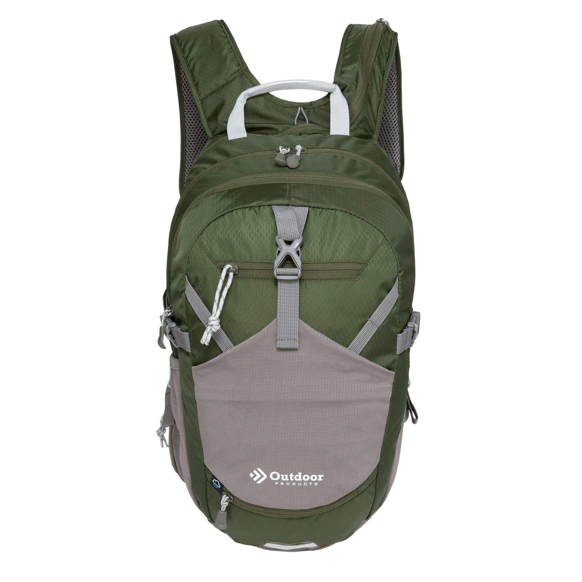 18L Green Hydration Backpack with 3L Reservoir - Unisex Hiking Gear
