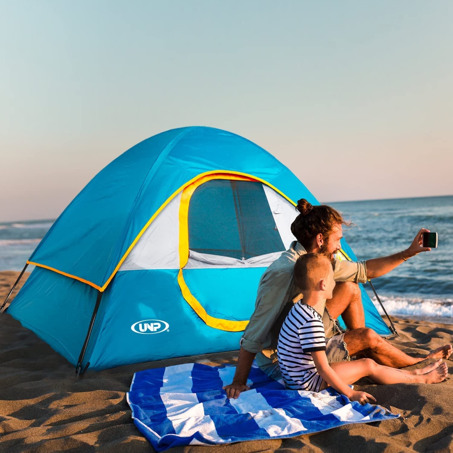 2-Person Waterproof Camping Tent with Rainfly